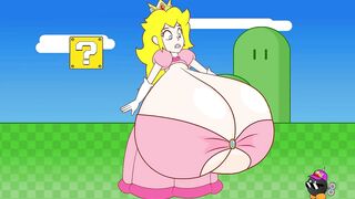 Peach Gets Boob-ombd