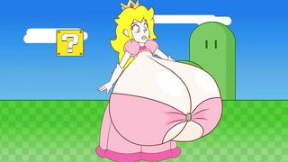 Peach Gets Boob-ombd