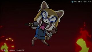 Retsuko and Washimi in AGGRETSUKO