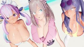 【MMD R-18 SEX DANCE】HOT TASTY BUTT SWEET INTENSE PLEASURE HARD SEX 激しいセックス [MMD]