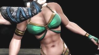 MK9 Jade vs Sub-zero Ryona in Freecam (1)