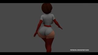 Helen parr -  The Incredible - 4K WALK