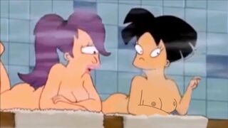 Futurama - Amy Wong Flashing Her Tits in the Sauna