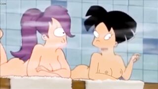 Futurama - Amy Wong Flashing Her Tits in the Sauna