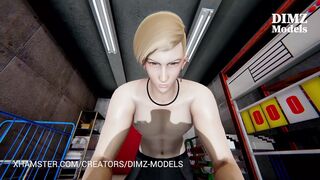 Ryan and Ameri Vol.1 Female POV With Her Senior In A Gymnasium Warehouse. 3d Animation Anime Hentai.