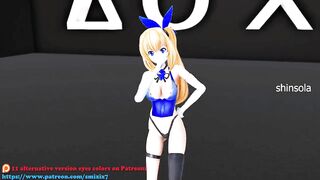 Souzetsu Gekkou Mirai Akari Virtual Youtuber - Hentai MDD Music dance video 3d undress dark green eyes color edit smixix