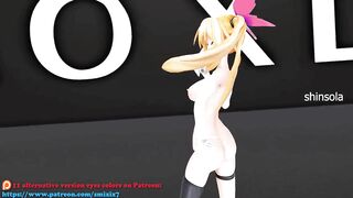 Souzetsu Gekkou Mirai Akari Virtual Youtuber - Hentai MDD Music dance video 3d undress dark green eyes color edit smixix