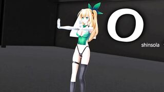 Souzetsu Gekkou Mirai Akari Virtual Youtuber - Hentai MDD Music dance video 3d undress dark green eyes color edit smixix