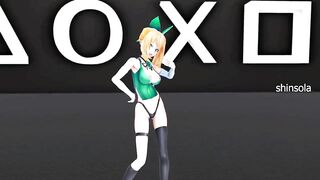 Souzetsu Gekkou Mirai Akari Virtual Youtuber - Hentai MDD Music dance video 3d undress dark green eyes color edit smixix