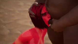 Succubus Gets Mouth Used - 3D Animation