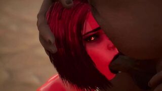 Succubus Gets Mouth Used - 3D Animation