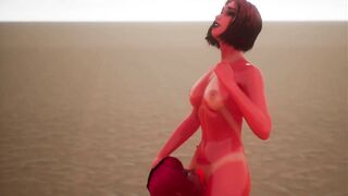 2 Demonic Girls Fuck Each other - 3D Animation