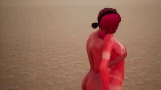 2 Demonic Girls Fuck Each other - 3D Animation