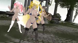 【MMD】Lets Go Crazy【R-18】