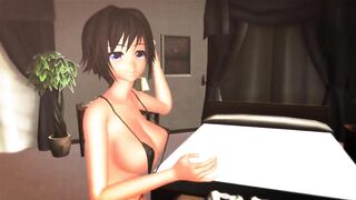 【MMD】LADY another version with Yuihime wearing a sling swimsuit【R-18】