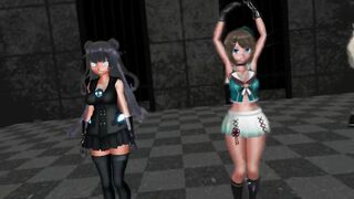 【MMD】Undead Enemy in the Light Cruise Demon & Maya & Kashima【R-18】