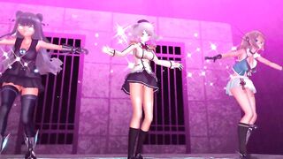 【MMD】Undead Enemy in the Light Cruise Demon & Maya & Kashima【R-18】