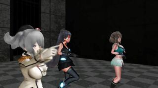 【MMD】Undead Enemy in the Light Cruise Demon & Maya & Kashima【R-18】