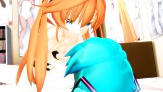 【SEX-MMD】(Yuri-COwgirl) Api Miku Futanari【R-18】