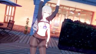 0404 -【R18-MMD】Honkai Impact 3rd 崩坏三 APHO Bronya at office with other valkyrie