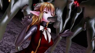 Elf X Goblins Monster Fantasy Orgy - MMD