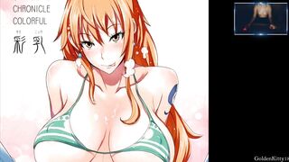 Nami is pleasantly surprised by a huge dick