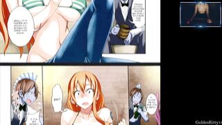 Nami is pleasantly surprised by a huge dick