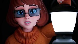 Velma Gives a Blowjob in the Dark