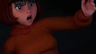 Velma Gives a Blowjob in the Dark