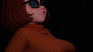 Velma Gives a Blowjob in the Dark