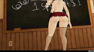 VR Teacher MissSucc Spanks Ass on Stream