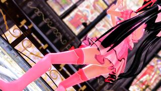 【MMD】Pink Cat - NJXA Pink【R-18】