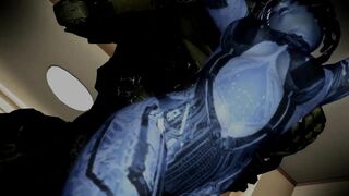 【SEX-MMD】Cortana and Master Chief - Standing Sex Pose【R-18】