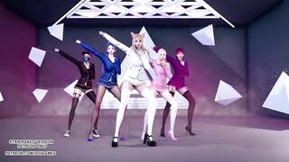 [MMD] STAYC - RAN2U Ahri Akali Kaisa Evelynn Seraphine Hot Kpop Dance KDA League of Legends