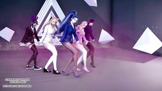 [MMD] STAYC - RAN2U Ahri Akali Kaisa Evelynn Seraphine Hot Kpop Dance KDA League of Legends