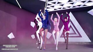 [MMD] STAYC - RAN2U Ahri Akali Kaisa Evelynn Seraphine Hot Kpop Dance KDA League of Legends