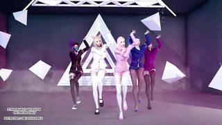 [MMD] STAYC - RAN2U Ahri Akali Kaisa Evelynn Seraphine Hot Kpop Dance KDA League of Legends