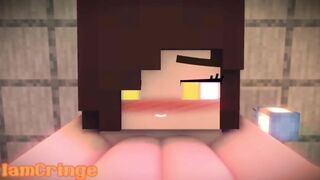 Cutie gets fucked by Mega Futa Cutie - Minecraft