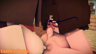 Cutie gets fucked by Mega Futa Cutie - Minecraft