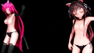 【MMD】Toxic - Luka Megurine & Kokone & Kaat【R-18】