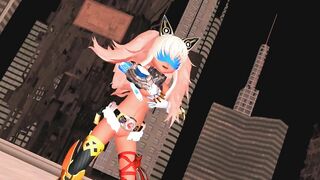 【MMD】Cyber Jackie Galrider18 - Addict【R-18】