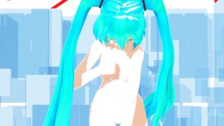 【MMD】Miku - Donuts【1080p】【R-18】