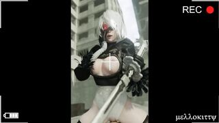 Nier 2b's Cowgirl & Reverse Cowgirl - Close Up