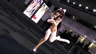 【MMD】Princess dances - PINK CAT (Nico Douga deleted version)【R-18】