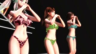 【MMD】WAVE AB-4 & Kanon & Alice (+Facial expression Kasuko)【R-18】