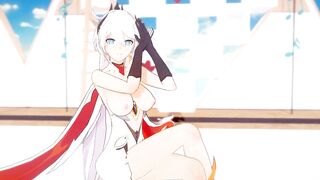 0426 -【R18-MMD-4K】Honkai Impact 3rd 崩坏三 - Who said Kiana cant look good in AOA Miniskirt