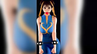 Chun-Li Struggling in Bondage