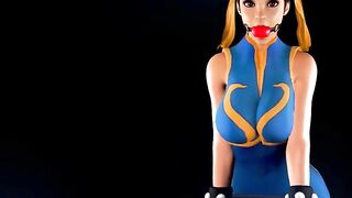 Chun-Li Struggling in Bondage