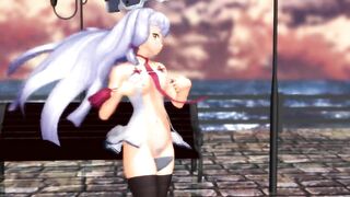 【MMD】Take a walk with Murakumo before leaving the port【R-18】