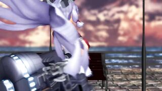 【MMD】Take a walk with Murakumo before leaving the port【R-18】